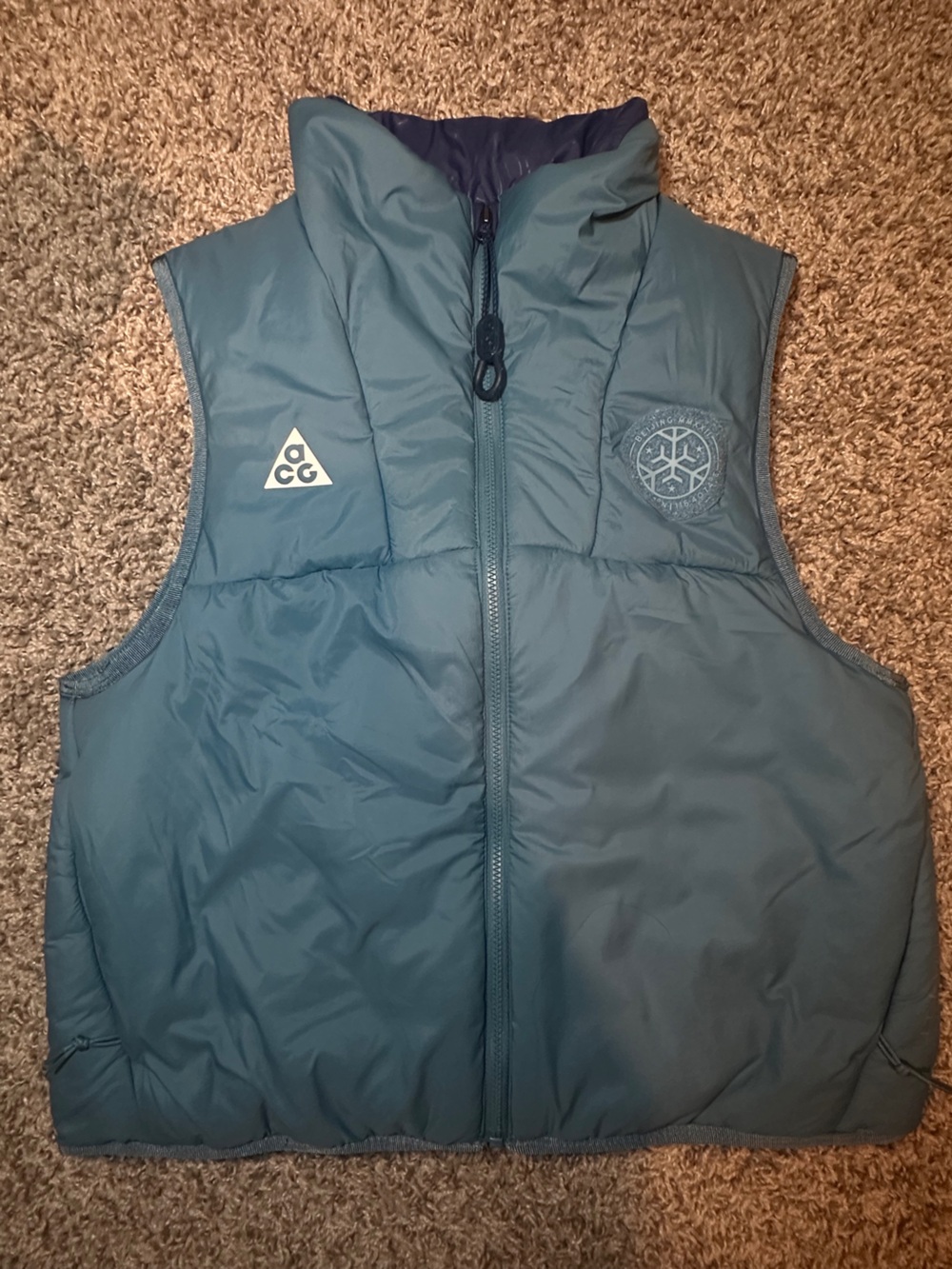 Nike Therma-Fit ACG Blue Team USA Olympic Vest Women’s Size S